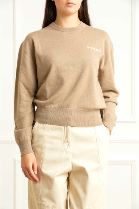 PINKO-MAGLIA BLEND WS LO-PKMARTINICA CAMMELLO XS