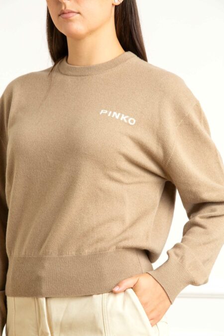 PINKO-MAGLIA BLEND WS LO-PKMARTINICA CAMMELLO XS