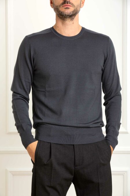 PATRIZIA PEPE-MAGLIA UOMO-PP5K0166K124A25 GRAY XL