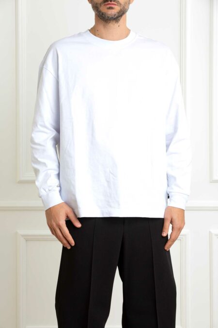 PATRIZIA PEPE-MAGLIA UOMO-PP5M1432J366 BIANCO S