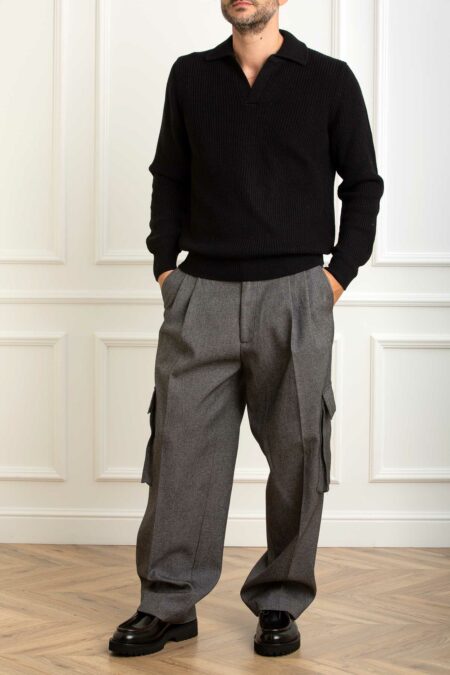 PATRIZIA PEPE-PANTALONE UOMO-PP5P0545A683 GRISAGLIA 48