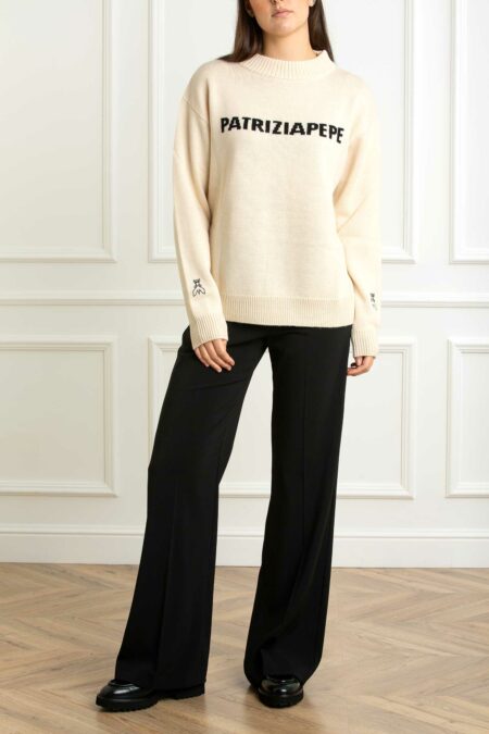 PATRIZIA PEPE-MAGLIA-PP8K0335K282 NATURAL 2