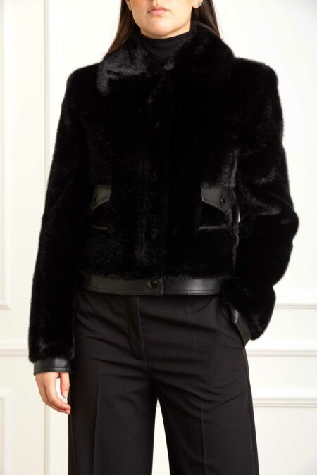 PATRIZIA PEPE-GIUBBOTTO-PP8O0204E073 NERO 44