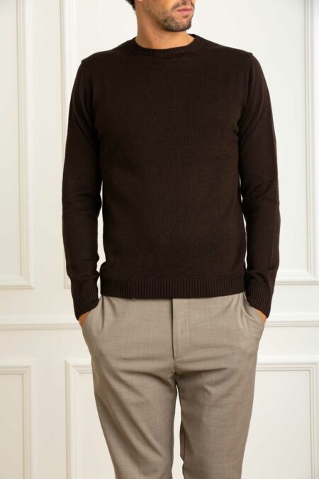 CUSTOMER LOVERS-MAGLIA GIROC.ML 2 FILI F7-PRI4358 MORO XL