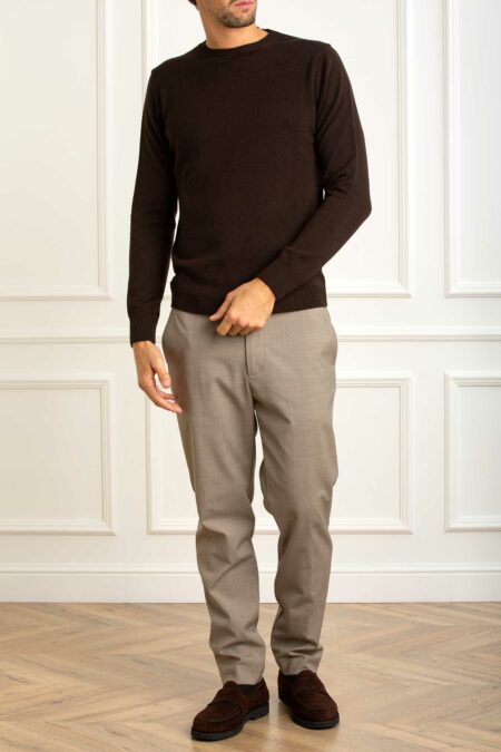 CUSTOMER LOVERS-MAGLIA GIROC.ML 2 FILI F7-PRI4358 MORO XL