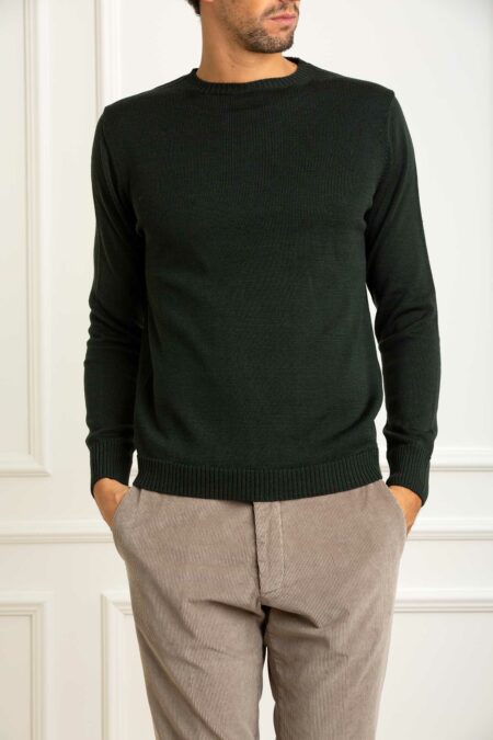 CUSTOMER LOVERS-MAGLIA GIROC.ML 2 FILI F7-PRI4358 VERDE XL