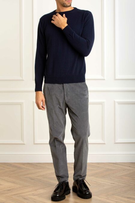 CUSTOMER LOVERS-MAGLIA GIROC.ML BASIC F12 CASHMERE-PRI68150 BLU XXL