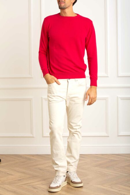 CUSTOMER LOVERS-MAGLIA GIROC.ML BASIC F12 CASHMERE-PRI68150 CORALLO XL