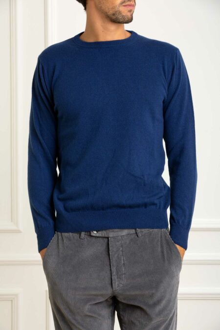 CUSTOMER LOVERS-MAGLIA GIROC.ML BASIC F12 CASHMERE-PRI68150 OCEANO XXL
