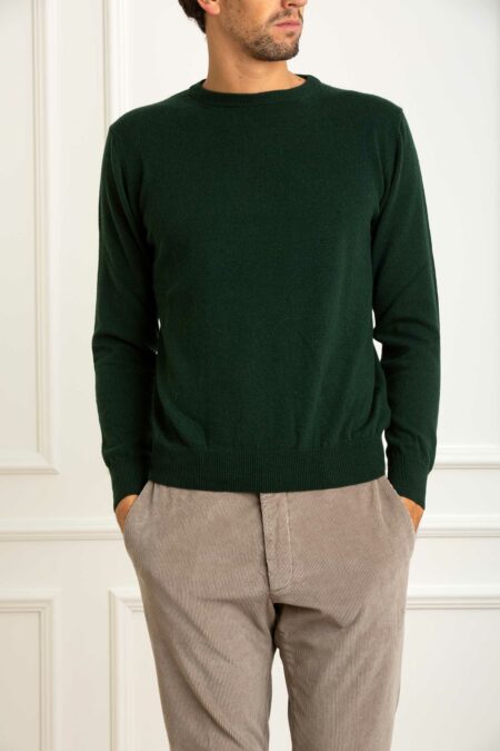 CUSTOMER LOVERS-MAGLIA GIROC.ML BASIC F12 CASHMERE-PRI68150 VERDE XL