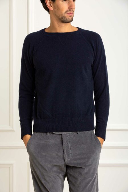 CUSTOMER LOVERS-MAGLIA GIROC. CASHMERE-PRI68173 BLU XXL