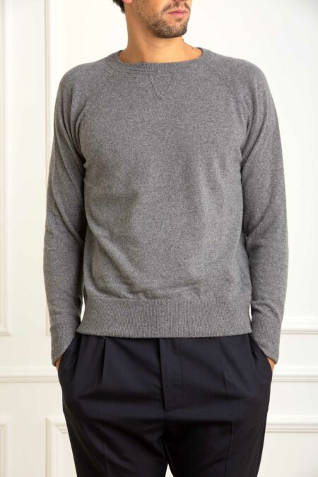 CUSTOMER LOVERS-MAGLIA GIROC. CASHMERE-PRI68173 GRIGIOMED XL