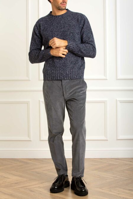 CUSTOMER LOVERS-MAGLIA GIROC.CASHMERE 4FILI-PRI68176 BLU XL