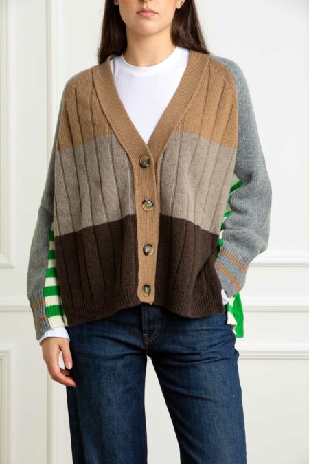 MATHILDE-CARDIGAN PATCH-PRI84103 MARRONE 42