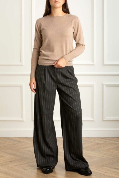 MATHILDE-MAGLIA GIROCOLLO SLIM CASHMERE-PRI84140 TORTORA 44