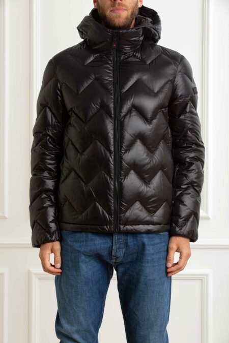 PEUTEREY-PIUMINO CON TRAPUNTA CHEVRON-PYHONOVALKS04 NERO XL