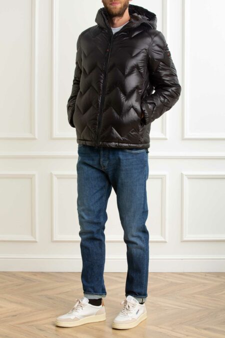 PEUTEREY-PIUMINO CON TRAPUNTA CHEVRON-PYHONOVALKS04 NERO XL