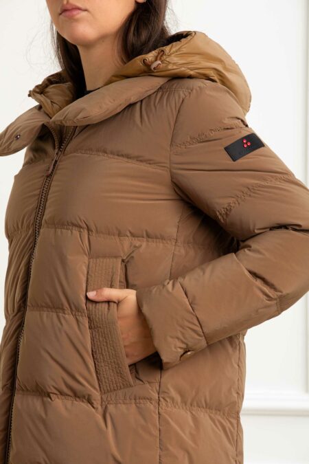 PEUTEREY-PIUMINO CON CAPP. IN CONTRASTO MATERIALE-PYUNIXMLBMATA25 MARRONE 46