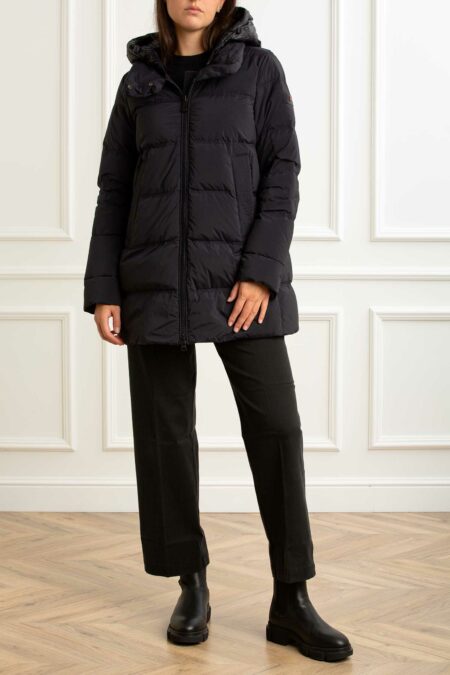 PEUTEREY-PIUMINO CON CAPP. IN CONTRASTO MATERIALE-PYUNIXMLBMATA25 NERO 46