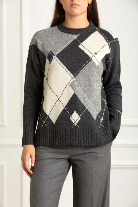 QUILISIA-MAGLIA-QUWL2524 GRIGIO 40