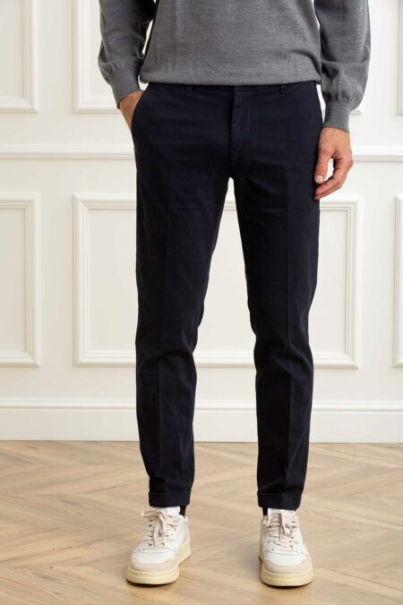 RE-HASH-PANTAL.MUCHA CHINOS C/RISVOLTO-RHP249JM2290 BLUEDARK 42