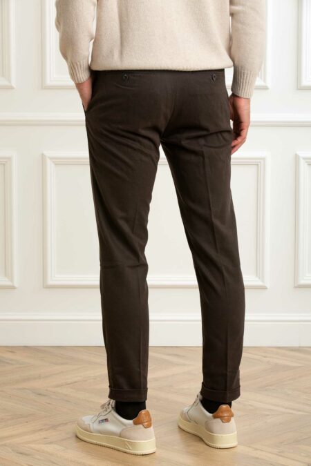 RE-HASH-PANTAL.MUCHA CHINOS C/RISVOLTO-RHP249JM2417 CIOCCOLATO 42
