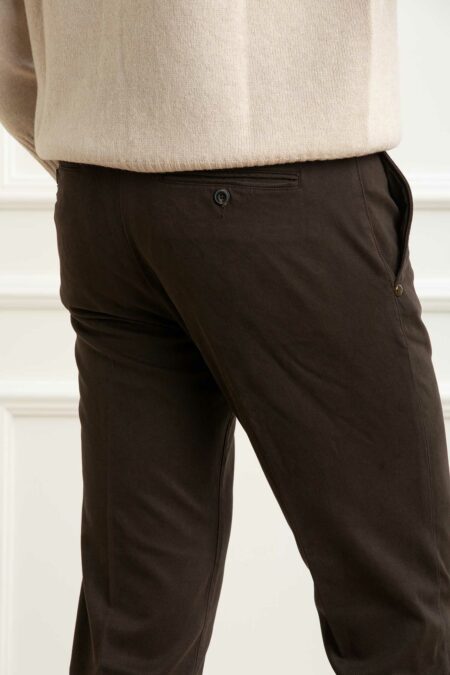 RE-HASH-PANTAL.MUCHA CHINOS C/RISVOLTO-RHP249JM2417 CIOCCOLATO 42