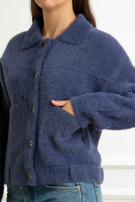 RINO PELLE-GIACCA CORTA SUPER SOFT-RINBUBBLY BLUE XS