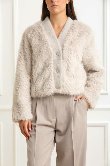 RINO PELLE-ECOPELLICCIA CORTA-RINCHAIMAE BIRCH M