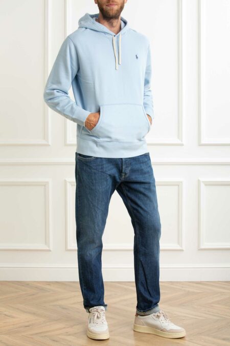 RALPH LAUREN-FELPA CAPPUCCIO LSPOHOOD M2-LONG SLEEVE-KNIT-RL766778A5 BLUE S