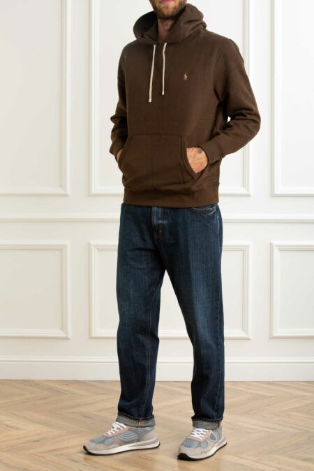 RALPH LAUREN-FELPA CAPPUCCIO LSPOHOOD M2-LONG SLEEVE-KNIT-RL766778A5 BROWN XL