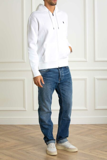 RALPH LAUREN-FELPA CAPP.LSFZHOODM1-LONG SLEEVESWEATSHIRT-RL881517 WHITE XL