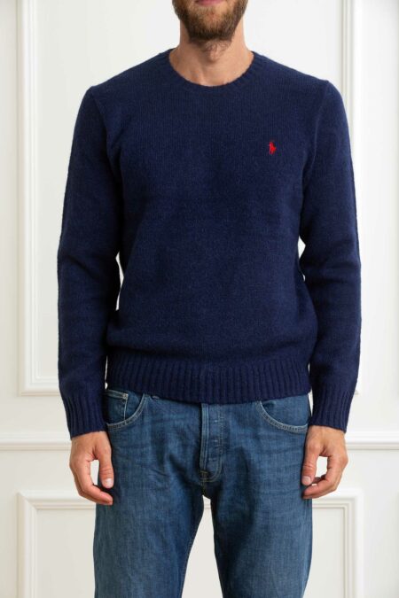RALPH LAUREN-MAGLIA GIROC. LSCN-LONG SLEEVE-PULLOVER-RL918805 NAVY XL