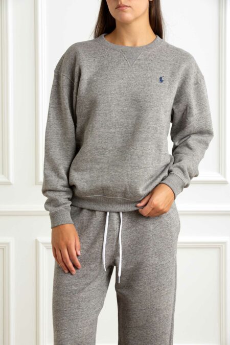 RALPH LAUREN-FELPA GIROC.LONG SLEEVE SWEATSHIRT-RL943006 GRIGIO S