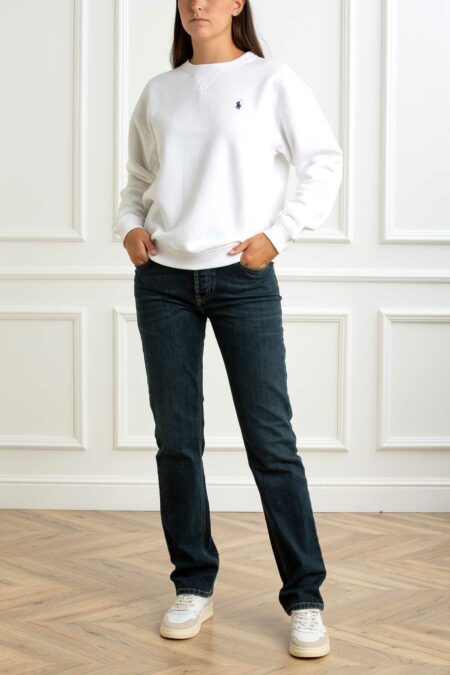 RALPH LAUREN-FELPA GIROC.LONG SLEEVE SWEATSHIRT-RL943006 WHITE S