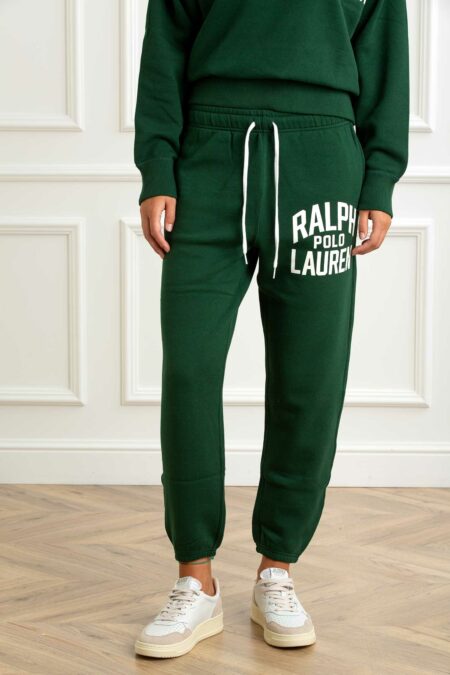 RALPH LAUREN-PANTALONE IN FELPA JOGGER-RL971758 VERDE XS