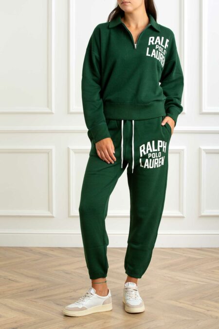 RALPH LAUREN-PANTALONE IN FELPA JOGGER-RL971758 VERDE XS
