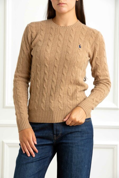 RALPH LAUREN-MAGLIA JULIANNA LONG SLEEVE-RL971865 CAMMELLO XS