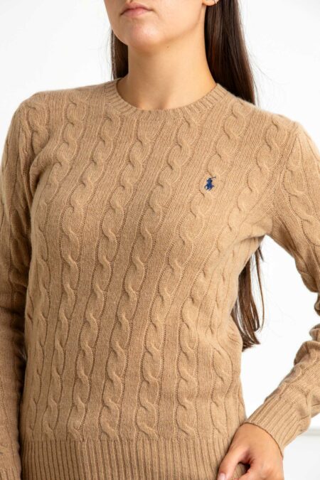 RALPH LAUREN-MAGLIA JULIANNA LONG SLEEVE-RL971865 CAMMELLO XS