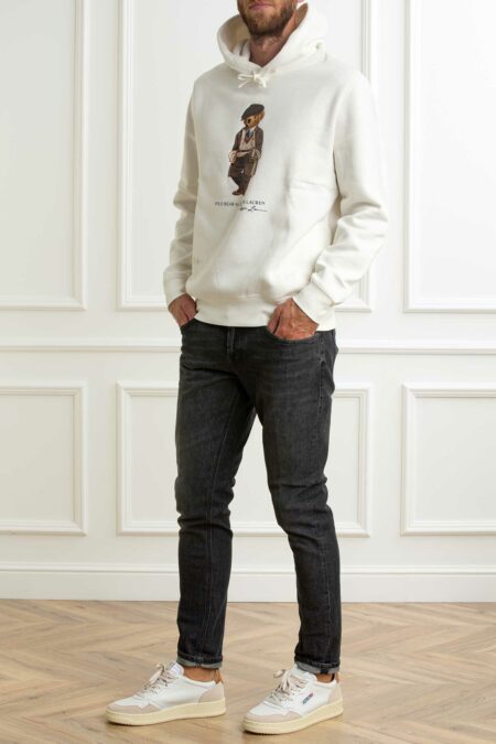 RALPH LAUREN-FELPA CAPP. LSPOHOODM6-LONG SLEEVESWEATSHIRT-RL980306 WHITE S