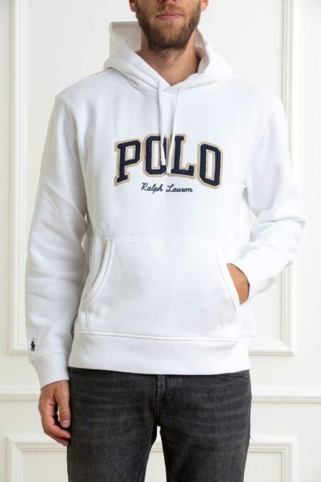 RALPH LAUREN-FELPA CAPPUCCIO POHOODM5-LONG SLEEVE-SWEATSHIRT-RL981149 WHITE S