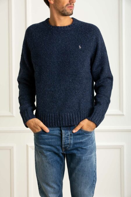 RALPH LAUREN-MAGLIA LSSADDLECN-LONG SLEEVE-PULLOVER-RL982142 NAVY XL