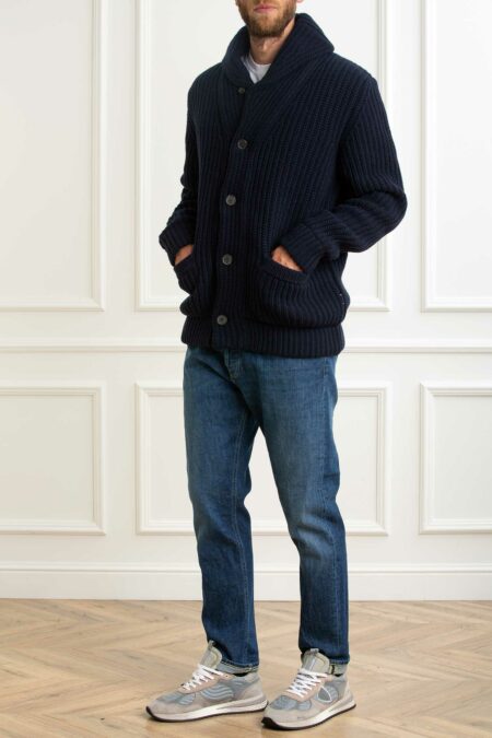 SEBAGO-GIACCA IN MAGLIA-SE71131CW BLUE S