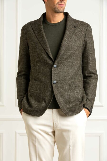 TAGLIATORE-GIACCA LANA SETA COTONE MONTECARLO-TA1SMC26KAIC90044 VERDE 52