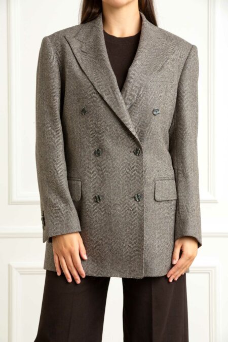 TAGLIATORE-GIACCA DOPPIO PETTO SPIGATA-TAJCARIS10BH70025 MARRONE 40