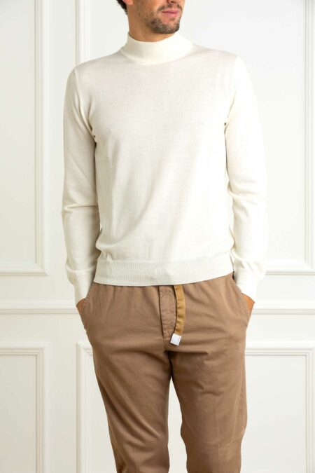 TAGLIATORE-MAGLIA LUPETTO MERINOS-TALIONELGSI2501 PANNA 50