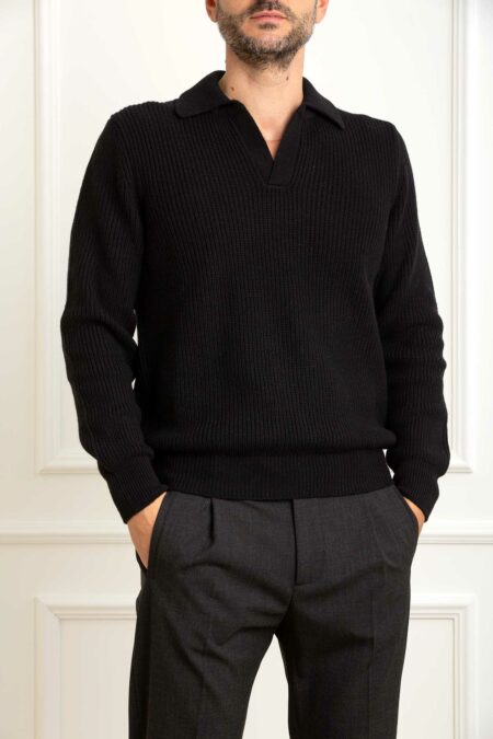 TAGLIATORE-MAGLIA POLO A COSTE-TALUTAGSI2508 NERO 52