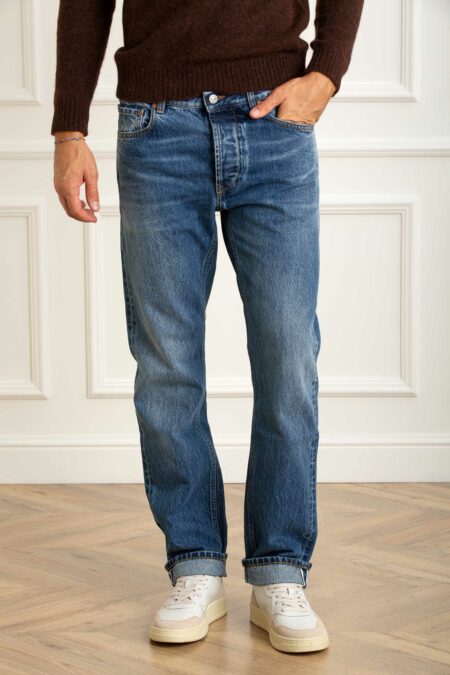 TELA GENOVA-JEANS DAVIDE REGULAR-TELADAVMTUD023 DENIM 36