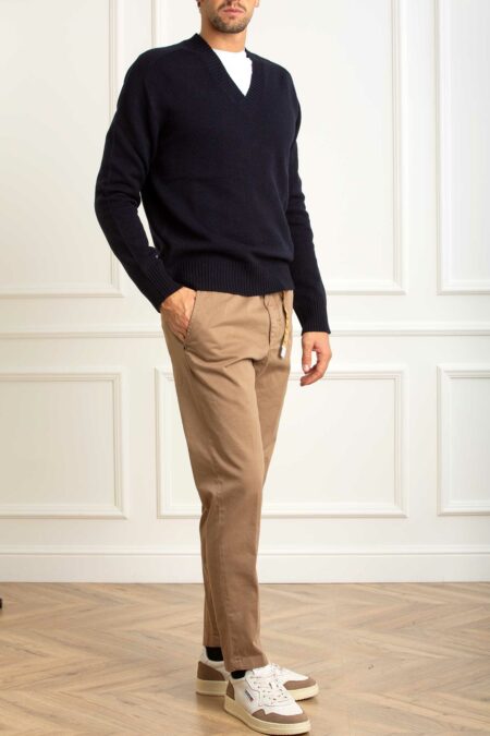 WHITE SAND-PANTALONE COTONE F18-WH25SWU6605 TORTORA 52