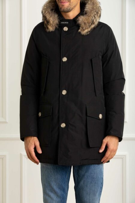 WOOLRICH-PARKA ARCTIC DETACHABLE FUR-WWCFWOOU0482MRUT0001 BLACK XXL